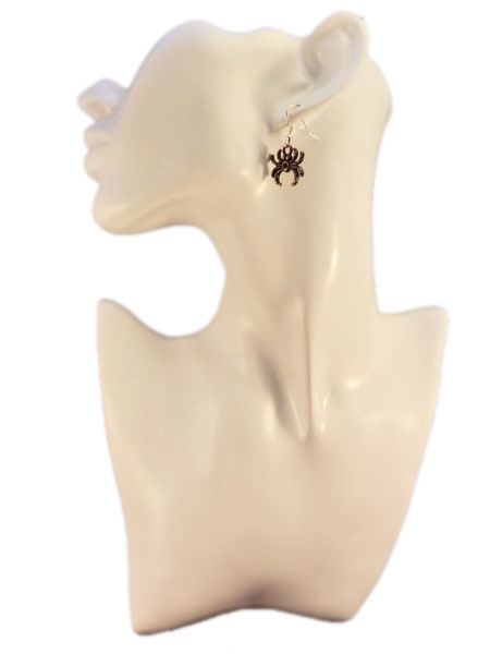 Spinnen kupferfarben Ohrringe Vintage Optik Spider